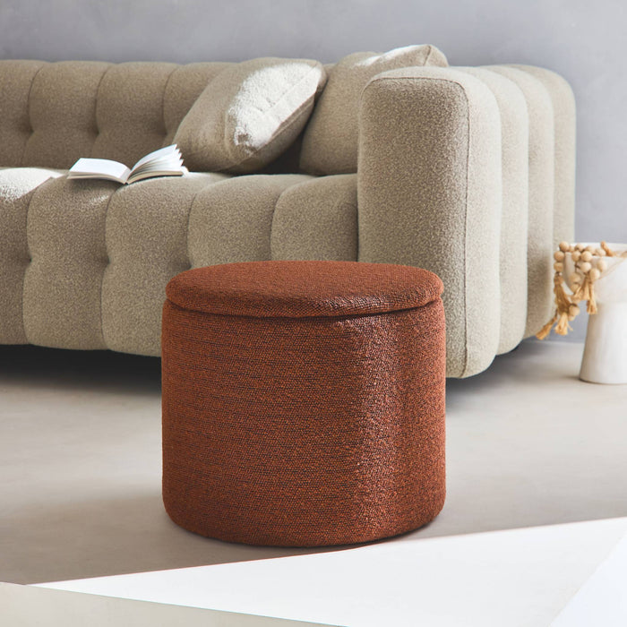 sweeek - Stoffen poef met opbergruimte