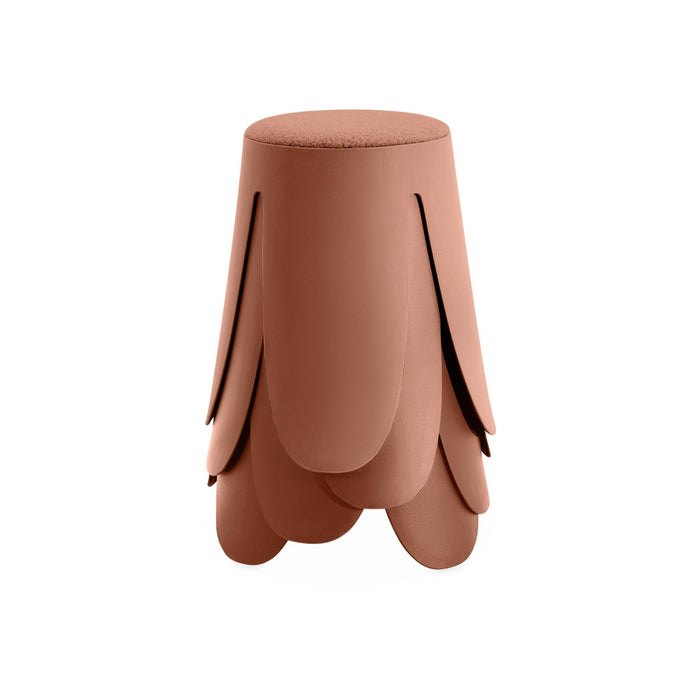 sweeek - Set van 4 stapelkrukken in boucléstof