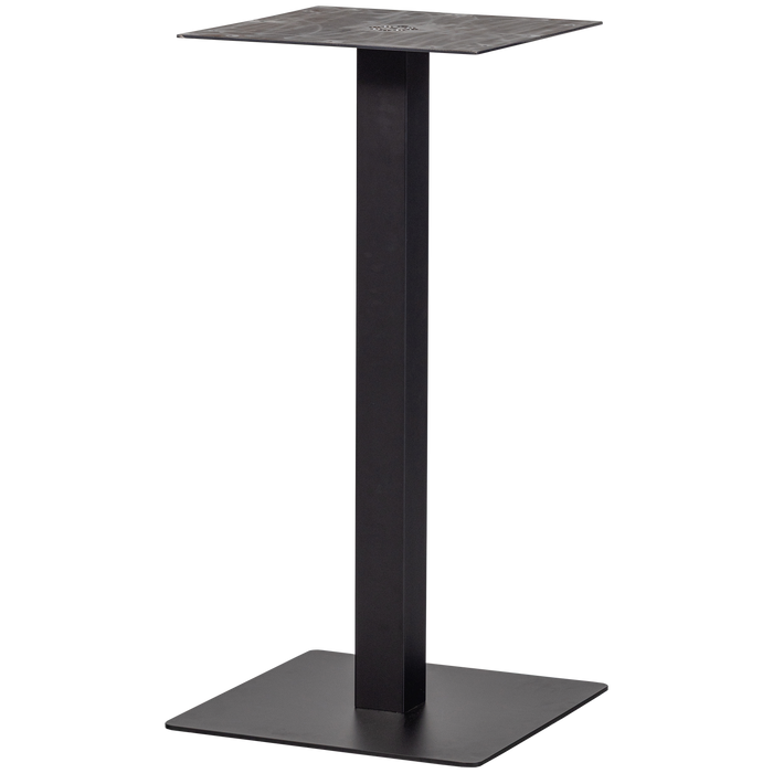 WOOOD Bistro Vierkante Bartafel Poot - Metaal - Zwart- 105x50x50