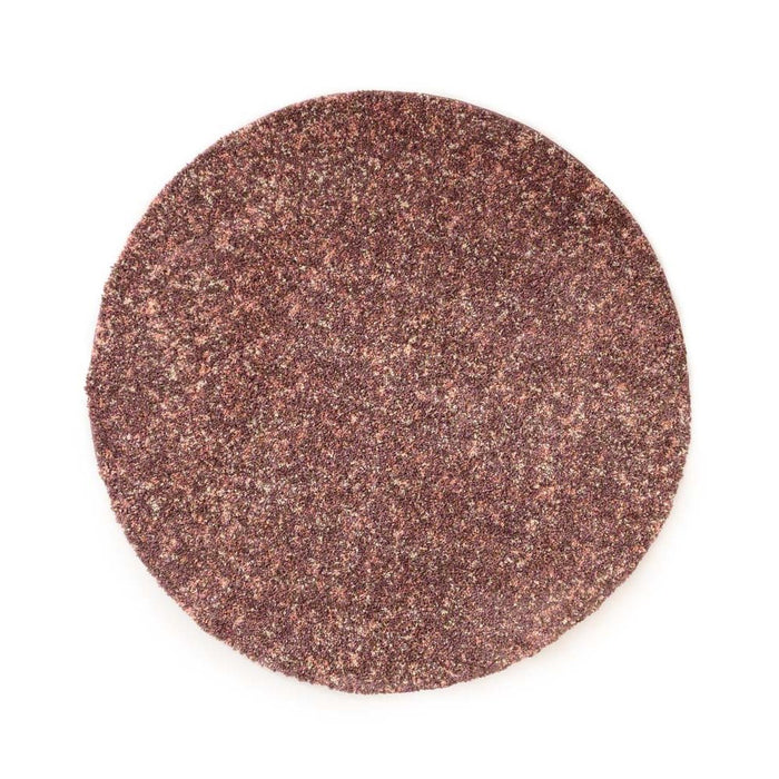 Tapeso Rond hoogpolig vloerkleed - Blend roze - 120 cm