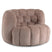 DÉJA Living - Draaifauteuil - Taupe Stof - 100x98x72cm - Trones