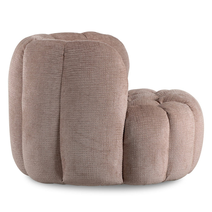 DÉJA Living - Draaifauteuil - Taupe Stof - 100x98x72cm - Trones