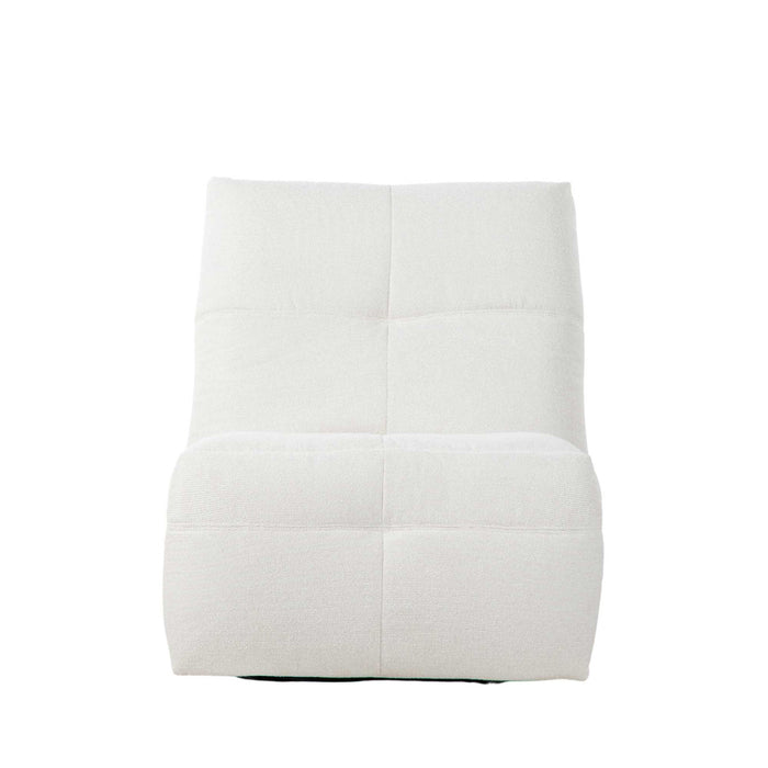 StarFurn - Fauteuil Naturel Stof - Draaibaar & Relaxfunctie - Lazy