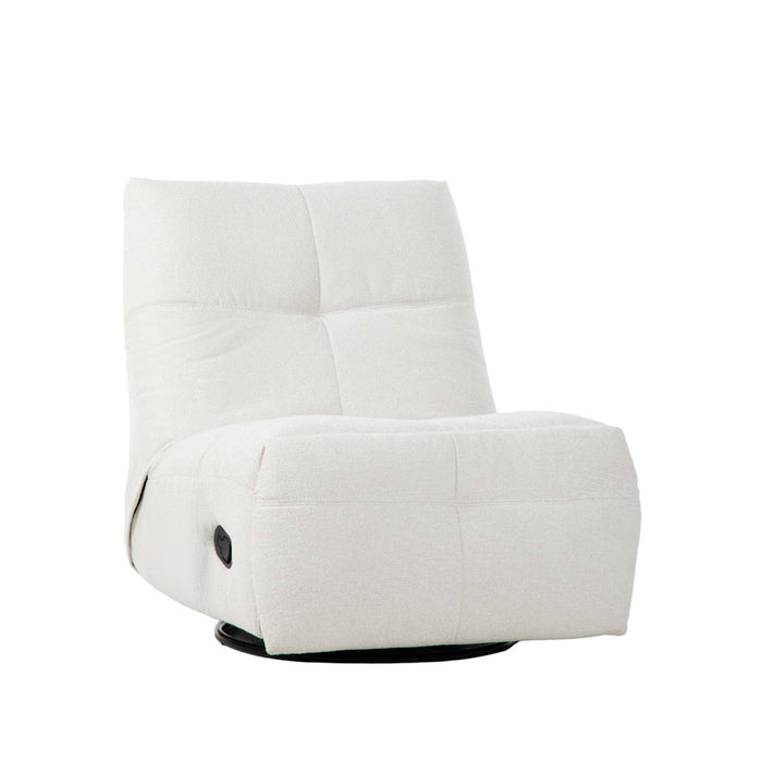 StarFurn - Fauteuil Naturel Stof - Draaibaar & Relaxfunctie - Lazy