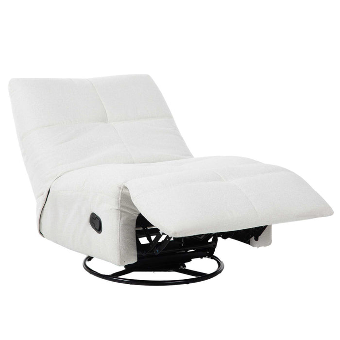 StarFurn - Fauteuil Naturel Stof - Draaibaar & Relaxfunctie - Lazy