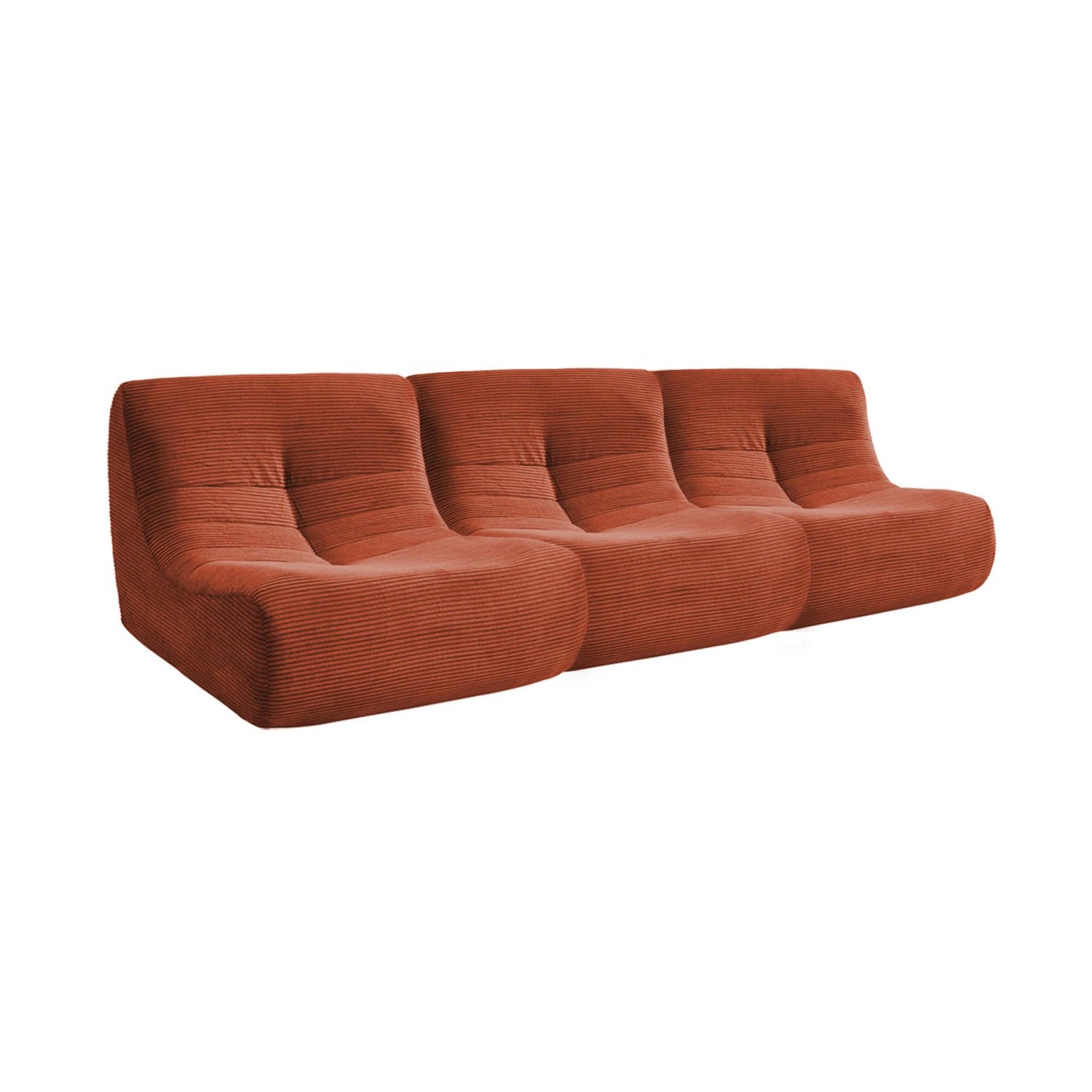 sweeek - Fauteuils corduroy Sokol 1 zitplaats (set van 3)
