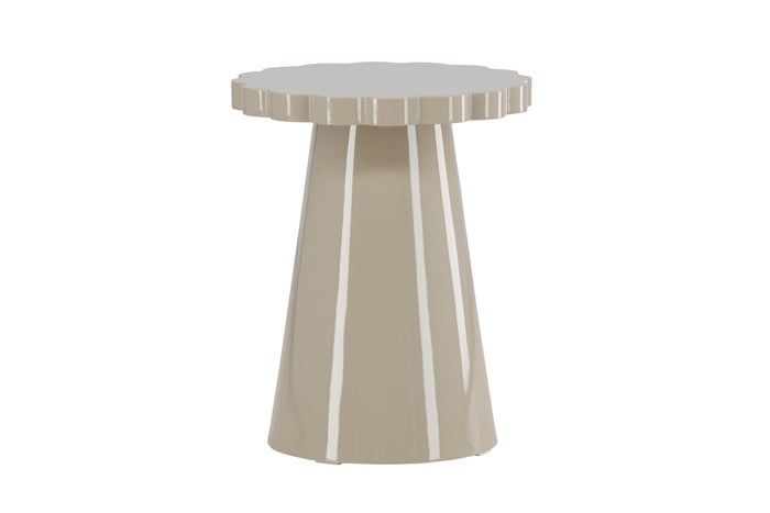 Fjôrd - Bijzettafel Rond - Beige - 45x45x55cm - Krull