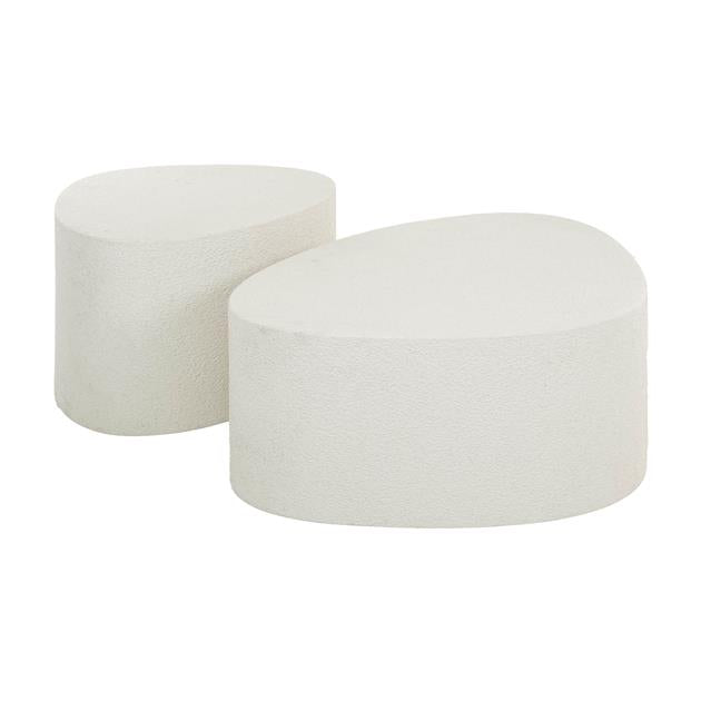 Giga Meubel - Salontafel Marmer - Set van 2 - Stone Driehoekig