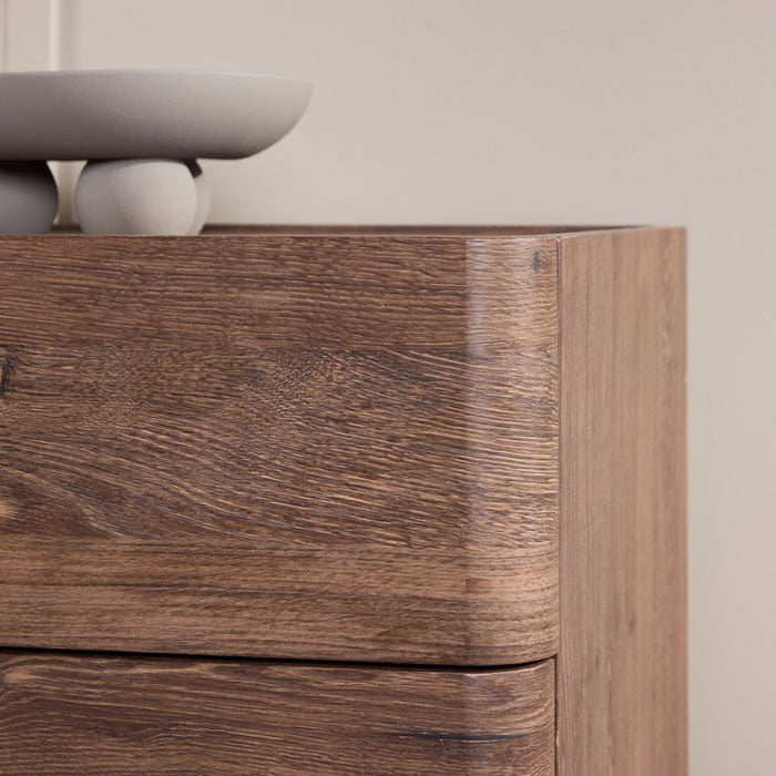 Fjôrd - Ladekast 3 Lades - Donkerbruin - 100x48x60cm - Noble