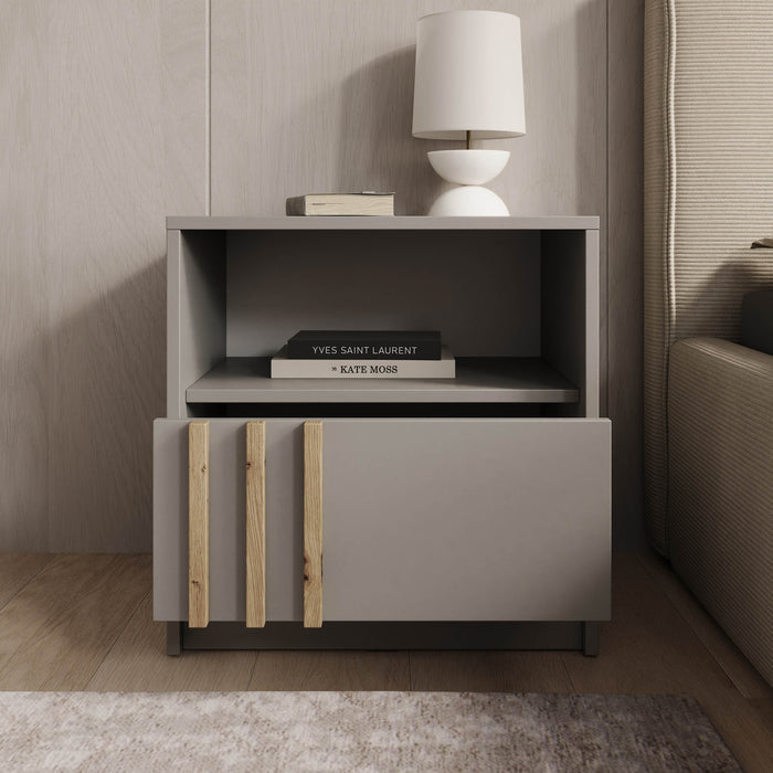 Meubella - Nachtkastje Nauru - Grijs