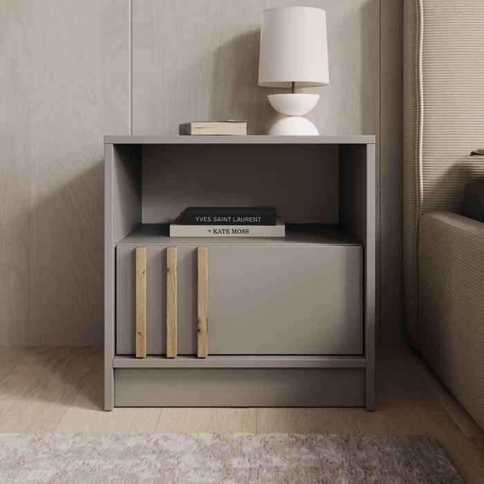 Meubella - Nachtkastje Nauru - Grijs