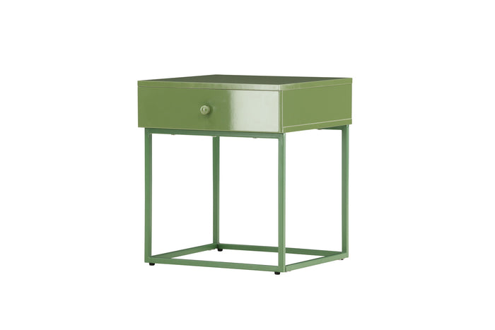 Fjôrd - Nachtkastje Groen Staal - 43x41x50cm - Bakal