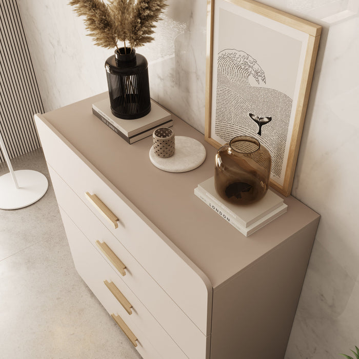 Meubella - Luzon - Ladekast - Beige - 100x44x92 cm