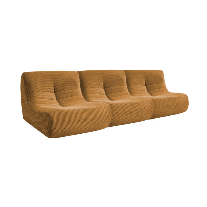 sweeek - Fauteuils corduroy Sokol 1 zitplaats (set van 3)