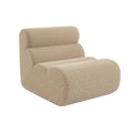 sweeek - Stoffen fauteuil effect alpaca 1 zitplaats