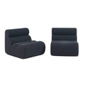 sweeek - Stoffen fauteuils effect alpaca 1 zitplaats (set van 2)
