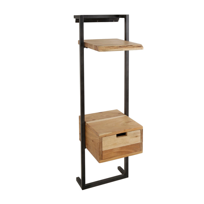 Giga Meubel - Nachtkastje Naturel Acaciahout - 30x30x100cm - Air