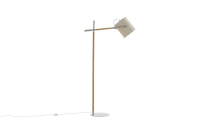 Fjôrd - Vloerlamp Beige Stof - 156cm - Dennis