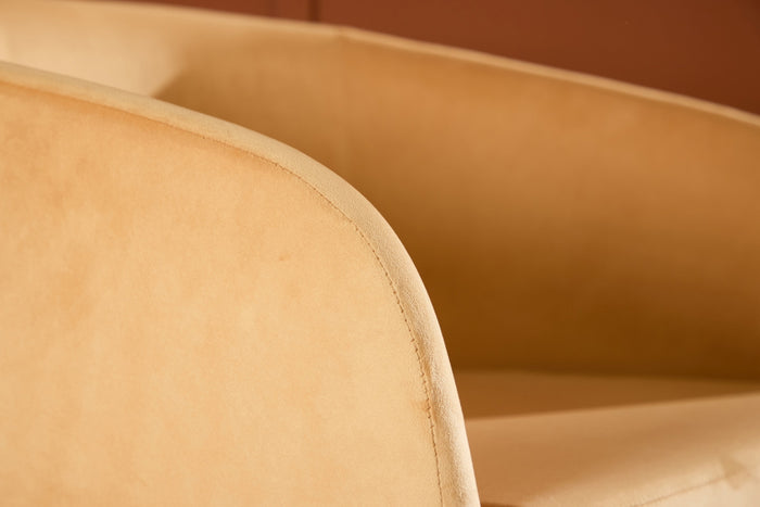 Fjôrd - Fauteuil Geel Velvet - 66x64x70cm - Fluffy