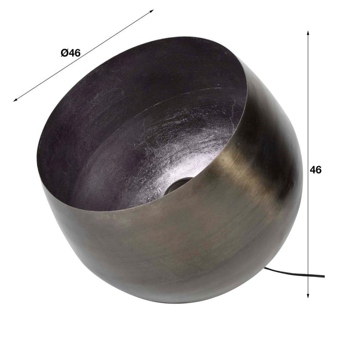 Giga Meubel - Tafellamp Zwart - 1-Lichts - 46x46x46cm - Basket