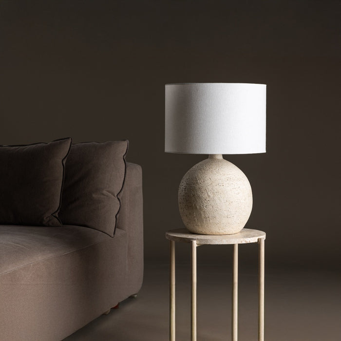 Fjôrd - Tafellamp Wit Terracotta - 40x40x60cm - Tjörn