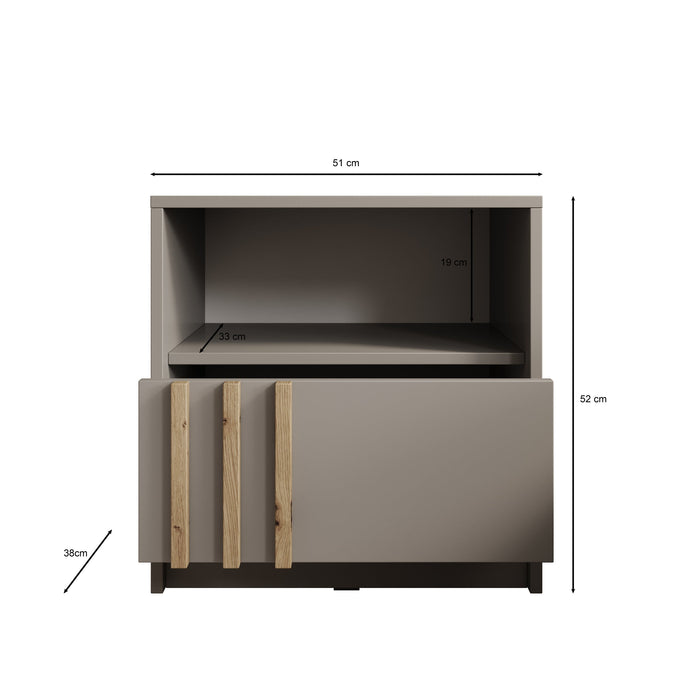 Meubella - Nachtkastje Nauru - Eiken