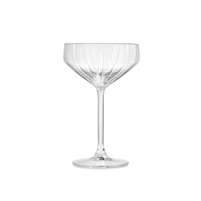 Royal Leerdam Carré Optics champagnecoupes – 6 stuks – 28,5 cl