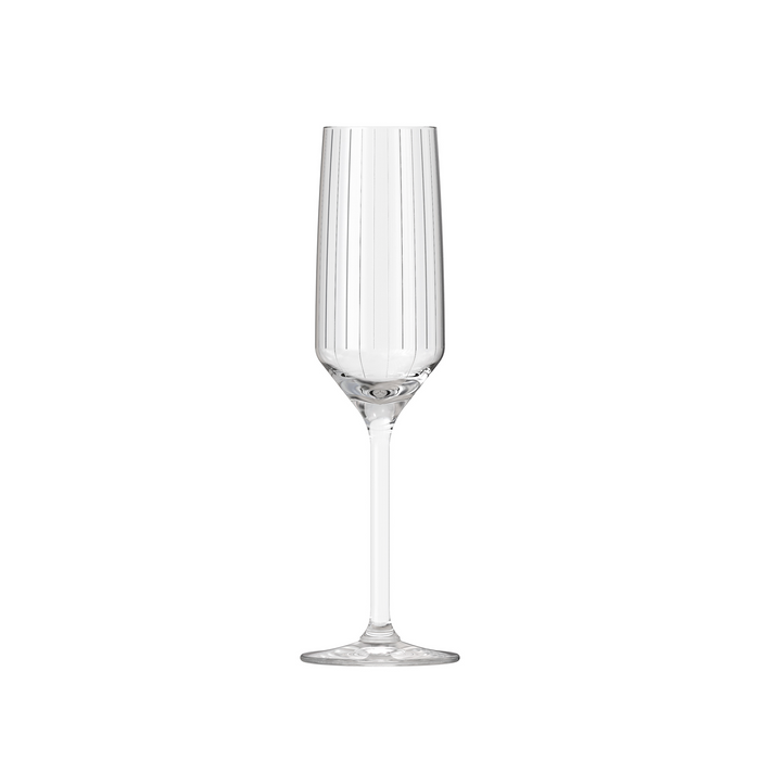Royal Leerdam Carré Optics champagneflutes – 6 stuks – 22,5 cl