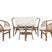 Fjôrd - Loungeset Off White|Bruin Rotan - 68x115x71cm - Wera