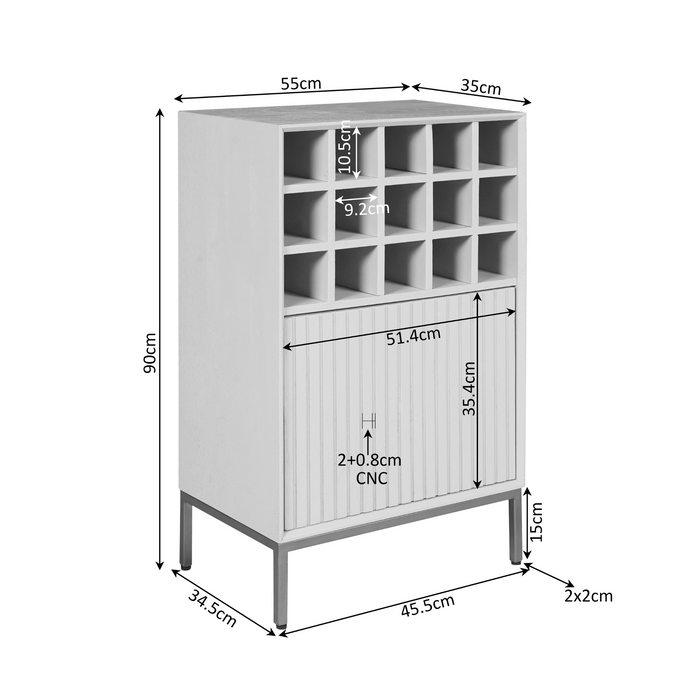 Starfurn Wijnkast Madison Natural | 55 cm