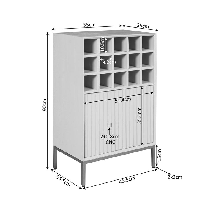 Starfurn Wijnkast Madison Natural | 55 cm