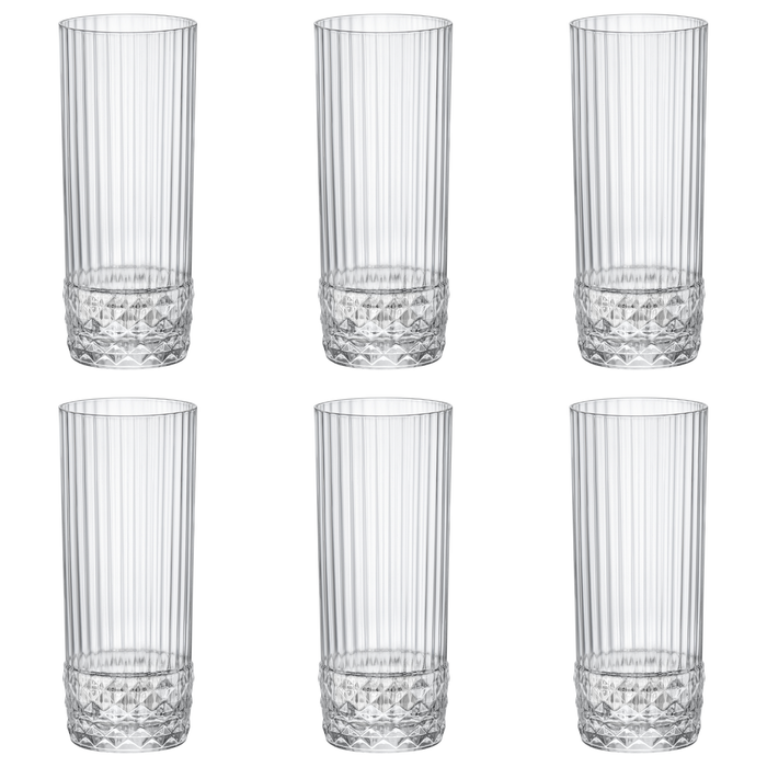 Rocco Bormioli America '20s longdrinkglazen – 6 stuks – 40 cl
