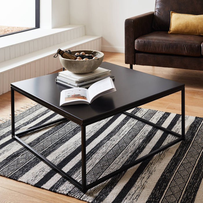 sweeek - Salontafel zwart metaal design - Industrielle