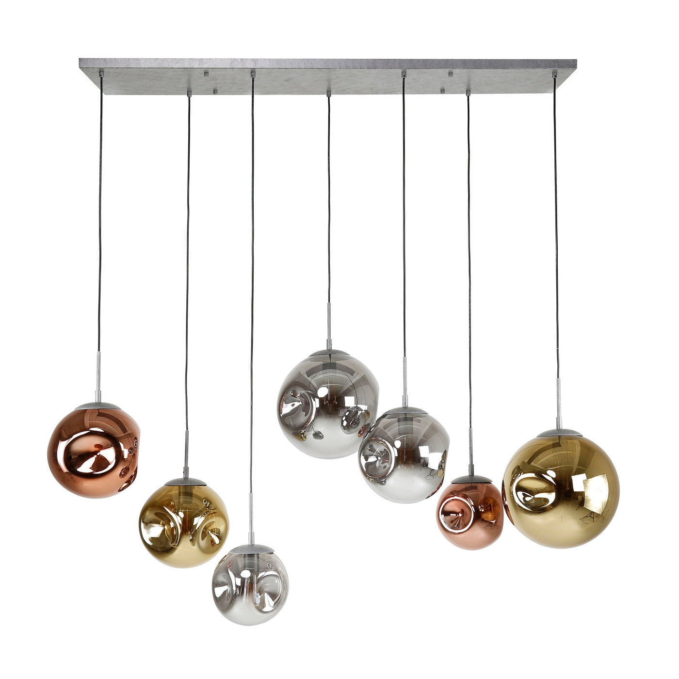 Giga Meubel - Hanglamp Zilver - 7-Lichts - Stellar
