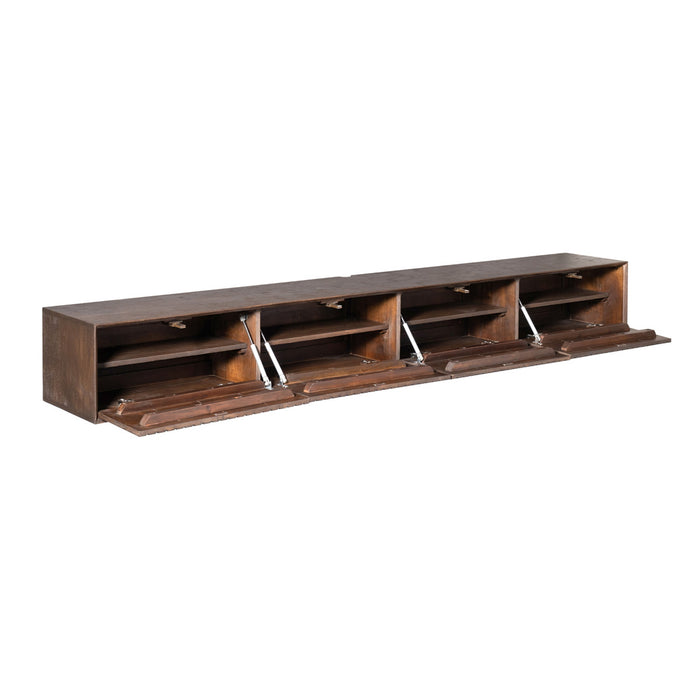 StarFurn - Tv-meubel Zwevend Bruin Hout - 200x35x30cm - Madison