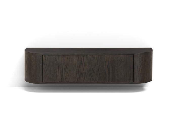 Livingfurn - TV-Meubel Novero Espresso Zwevend - 35x140x33cm