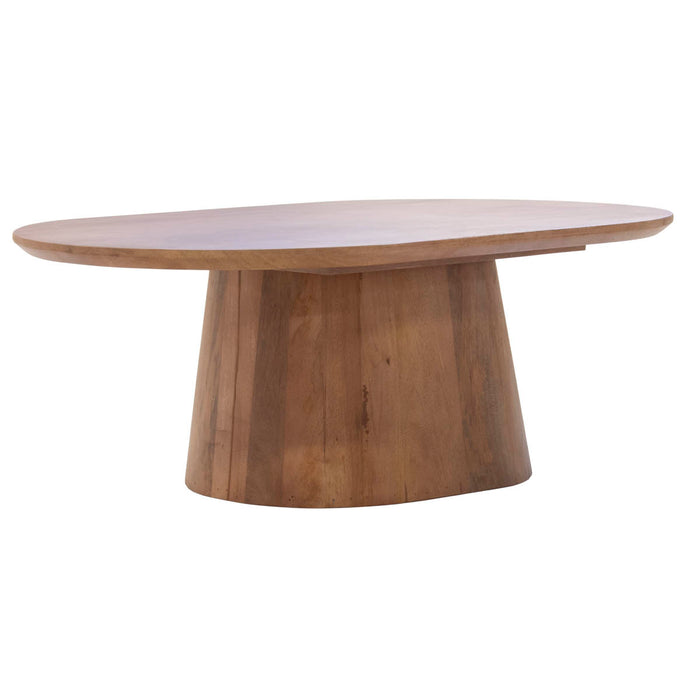 Giga Meubel - Salontafel Deens Ovaal - Bruin Hout - 130cm - Stijn