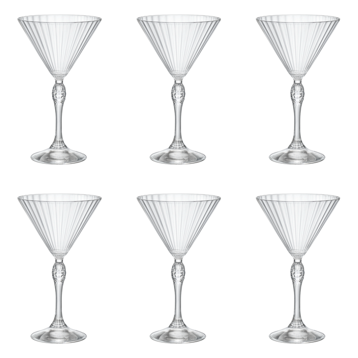 Rocco Bormioli America '20s martiniglazen – 6 stuks – 24,5 cl