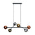 Giga Meubel - Hanglamp Zwart - 6-Lichts - 150x110x40cm - Molecule Mix