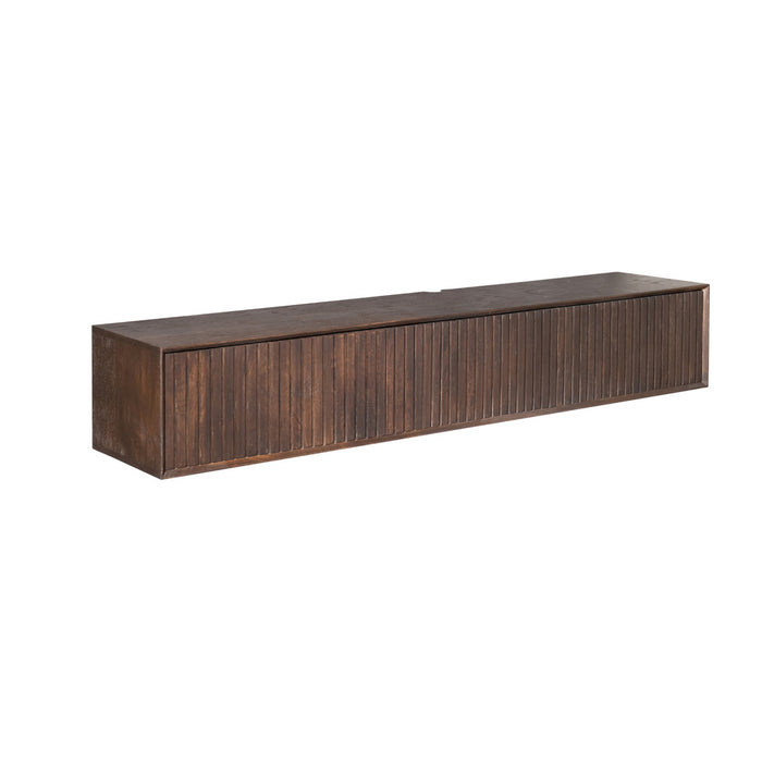 StarFurn - Tv-meubel Zwevend Bruin Hout - 160x35x30cm - Madison