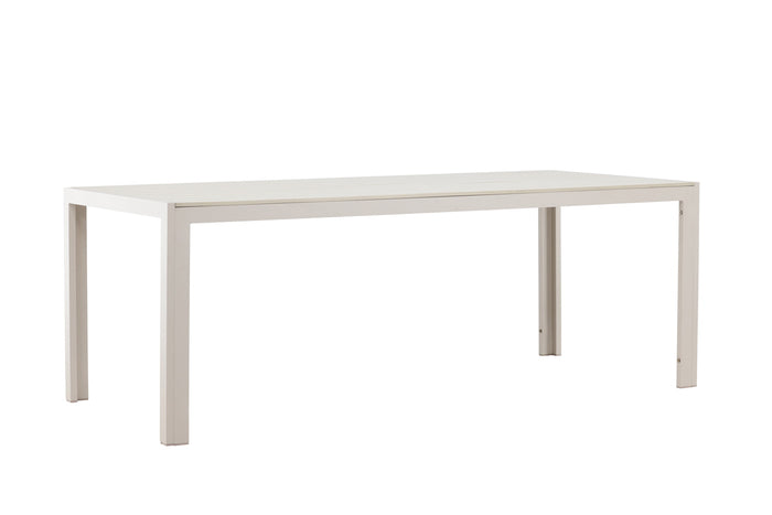 Fjôrd - Tuintafel Rechthoek - Beige Aluminium - 205x90x74cm - Mirko