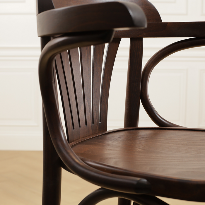 Fameg Jos houten barkruk walnoot - 75 cm