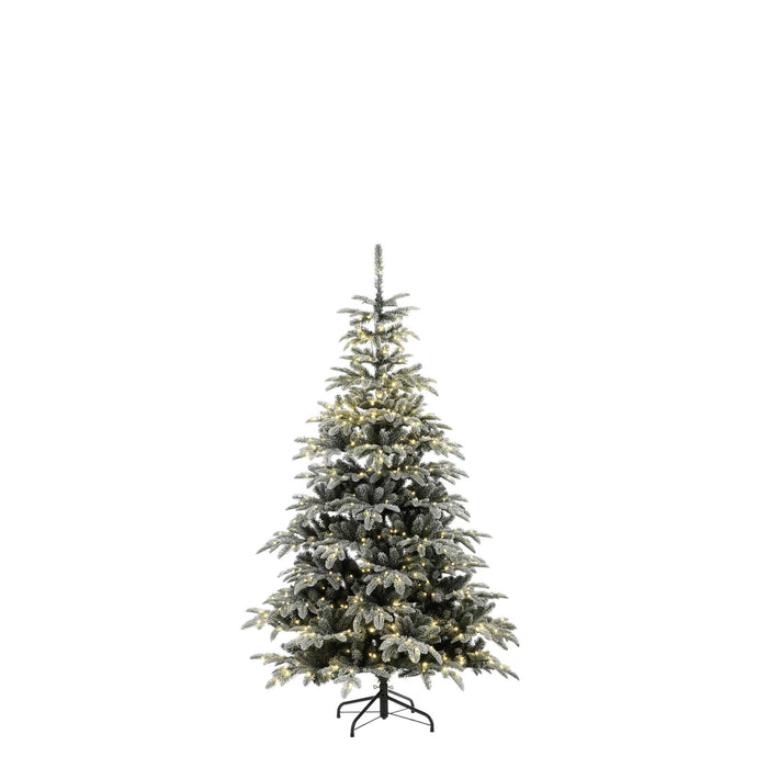 Black Box Kunstkerstboom Picton - 94x94x155 cm - PVC|Polyethyleen - Bevroren Groen - 400LED