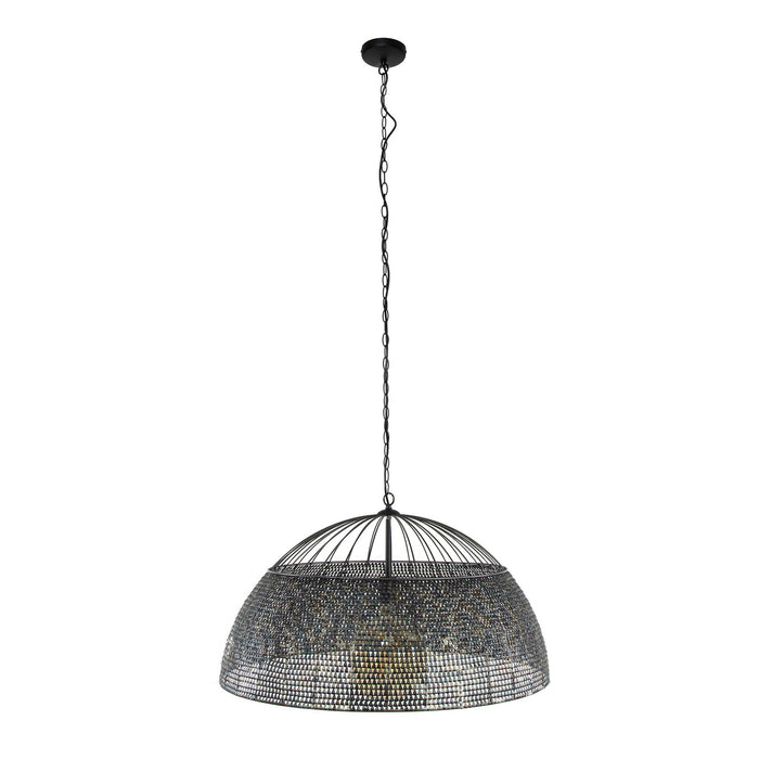 Giga Meubel - Hanglamp Zwart|Bruin - 1-Lichts - Ø80x80cm - Armor