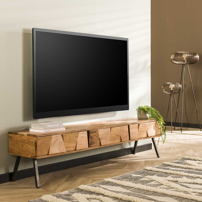 Giga Meubel - Tv-meubel Bruin Hout - 180x45x40cm - Demn