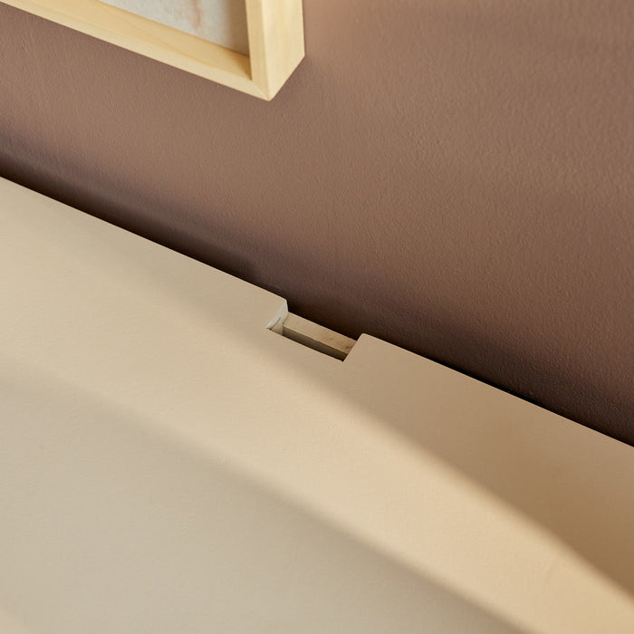 StarFurn - Zwevend Tv-meubel Zandkleur Hout - 160x35x30cm - Vision