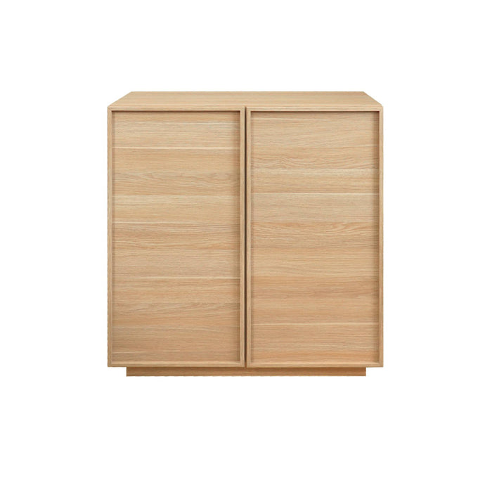 sweeek - Laag kastje houtlook 2 deuren