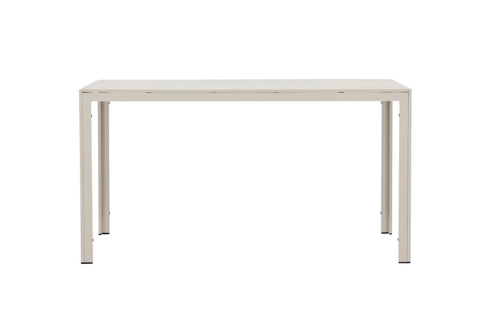 Fjôrd - Tuintafel Rechthoek - Beige Aluminium - 140x80x74cm - Mirko
