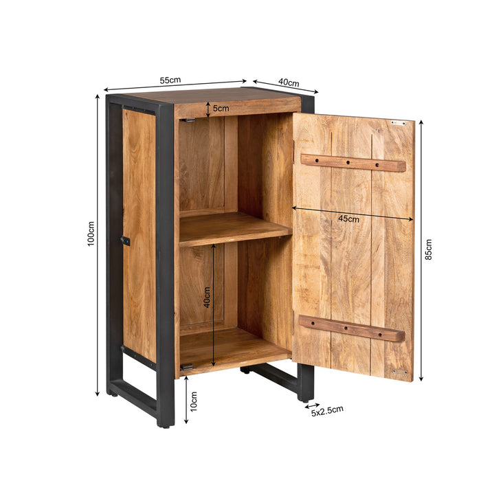 StarFurn - Halkast Naturel Hout - 55x40x100cm - Boaz