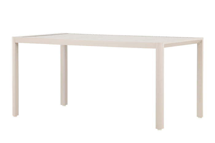 Fjôrd - Tuintafel Rechthoek - Beige Aluminium - 150x85x72cm - Giardini